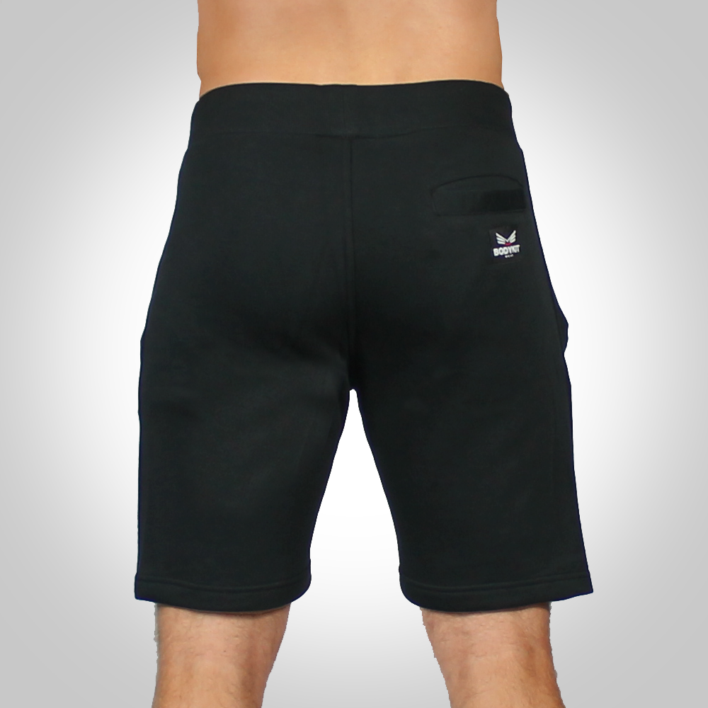 Men Fit Terry Cotton Shorts Black BodyKit Wear
