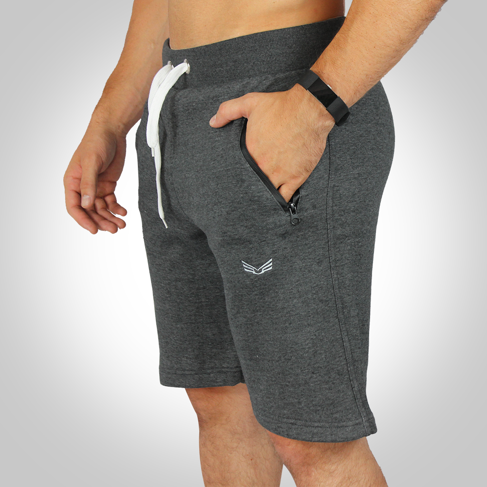 Men Fit Terry Cotton Shorts Gray BodyKit Wear